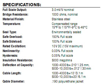 RLBLC-5Klb稱重傳感器 RLBLC-5Klb稱重傳感器