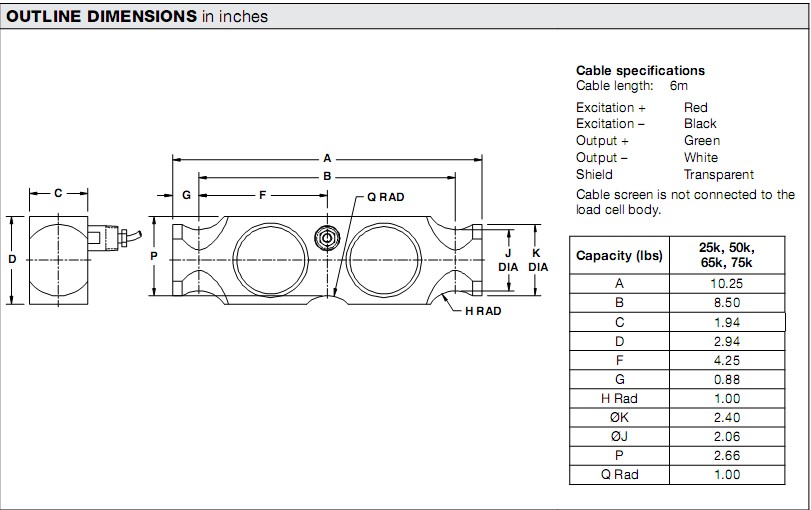 9803-50klbs稱重傳感器 9803-50klbs稱重傳感器